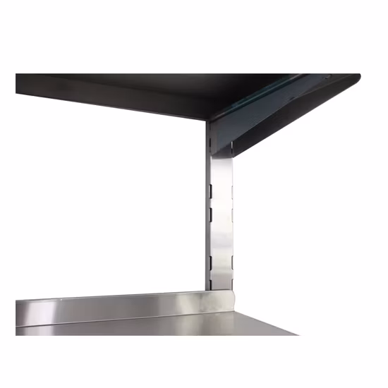 Factory Commercial Catering Restaurant Hotel Kitchen Adjust Stainless Steel Wall Shelf Mounted with Adjustable Two Layers Hanging Shelves Rack